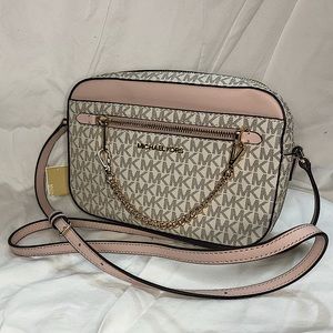 Michael Kors Jet Set Large Logo Crossbody Bag